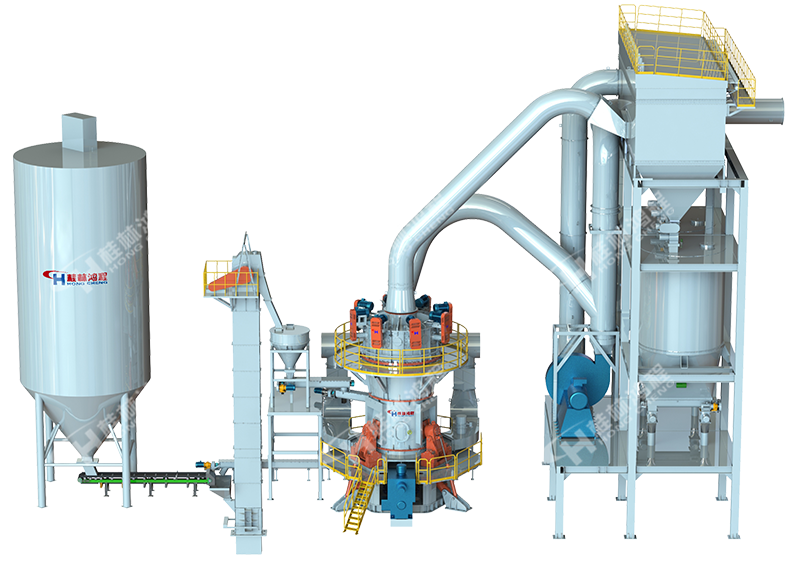 HLMX超細(xì)立式磨粉機(jī)生產(chǎn)線(xiàn)效果圖